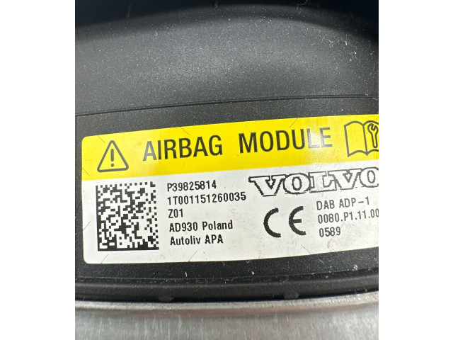 Подушка безопасности водителя 39825814, P39825814   Volvo XC90