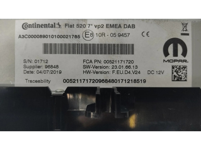 Дисплей 52117172, 00521171720 Jeep Renegade