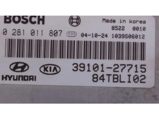 Řídící jednotka 3910127715, 84TBLI02 Hyundai Getz 2005