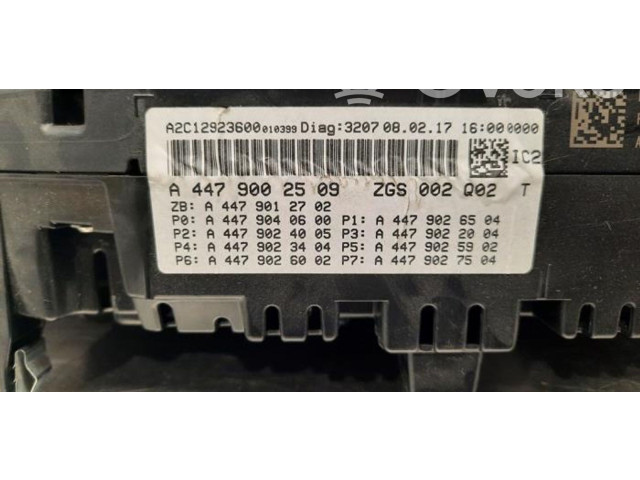 Панель приборов A4479002509   Mercedes-Benz V Class W447       