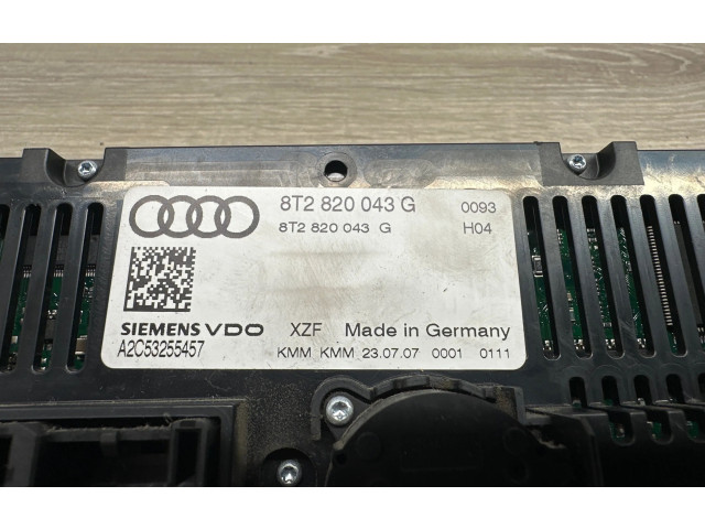 Блок управления климат-контролем 8K1820043M, A2C53428419 Audi A5 8T 8F