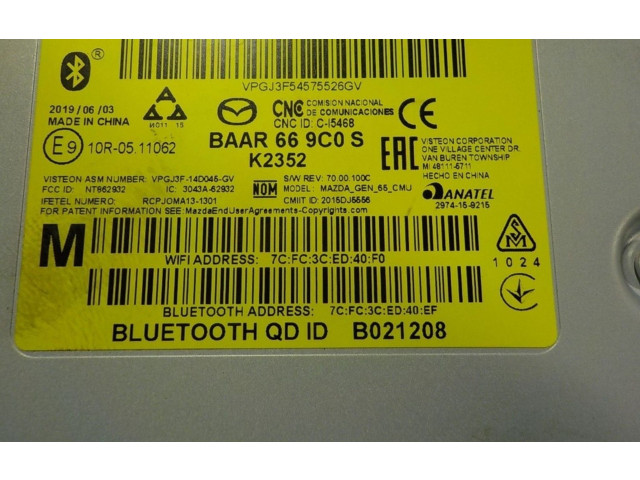 Дисплей D23N611J0B Mazda CX-3