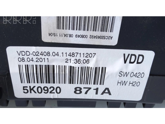 Панель приборов 5K0920871A Volkswagen Golf VI