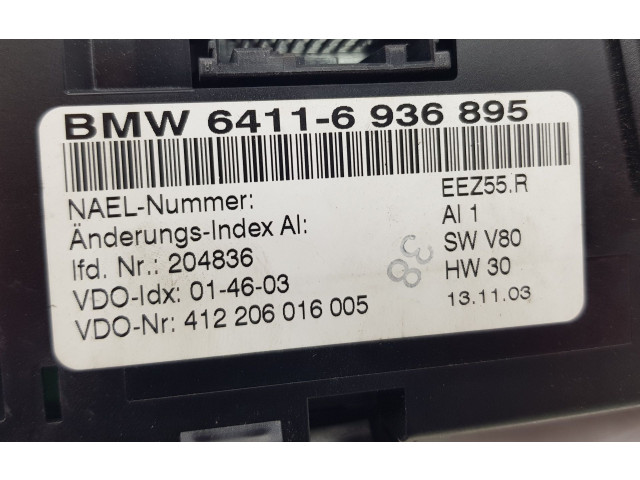 Блок управления климат-контролем 64116936895, 9129440 BMW Z4 E85 E86
