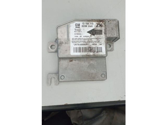 Блок подушек безопасности 13158713, 13158713 Opel Meriva A
