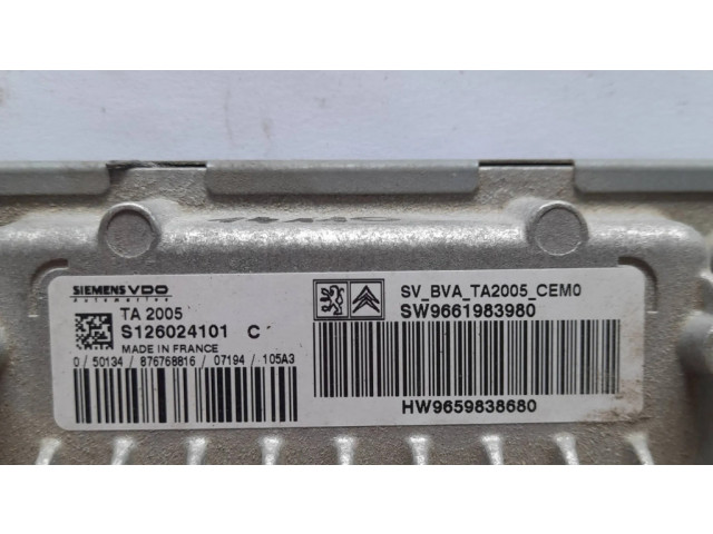 Блок управления коробкой передач 9659838680, S126024101   Citroen C8