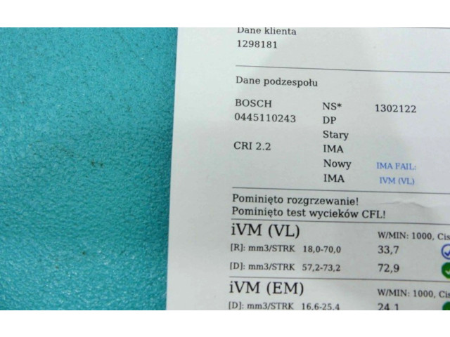 Форсунка 0445110243, IMPRK1302122 Fiat Grande Punto