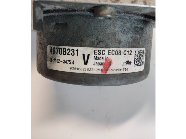 Блок АБС 4670B231, 28515896003 Mitsubishi Outlander 2013 - 2021 года