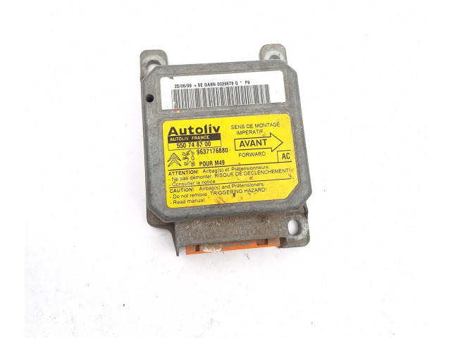 Блок подушек безопасности 9637176880, 550748300 Citroen Berlingo