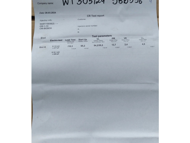 Vstřikovač 0445110030, 2354045 Rover 75