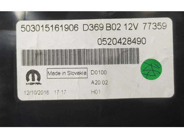 Turbodmychadlo Спидометр (приборный щиток) 52042849, 52042849 Fiat Doblo 263A7000