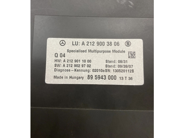 Блок комфорта A2129003806, A2129011000   Mercedes-Benz E W212   