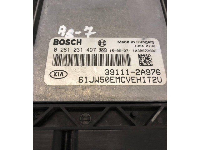 Блок управления двигателя 391112A976, 0281031497 KIA Ceed