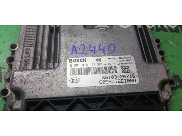 Блок управления двигателем Блок управления 0281015438, 391032A716   KIA Ceed