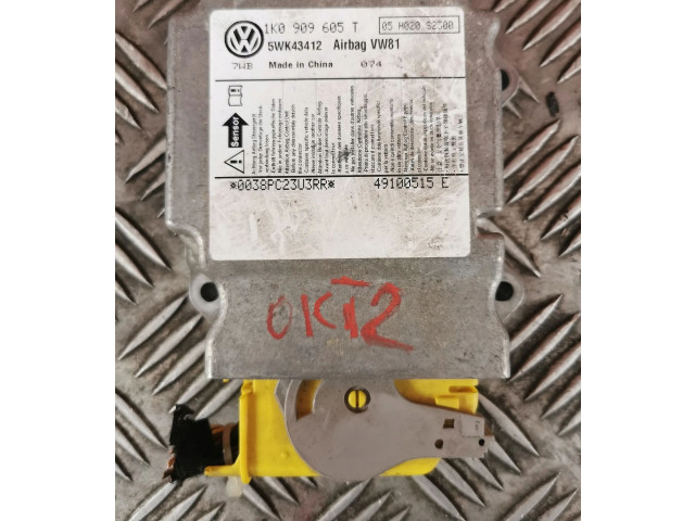 Блок подушек безопасности 1K0909605T, 1K0909605   Volkswagen Jetta V