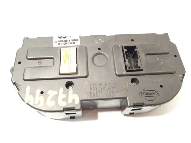 Блок управления климат-контролем 27500EM00A, 5037224993   Nissan Tiida C11