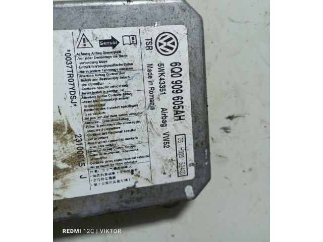 Блок подушек безопасности 6Q0909605AH, 5WK43351 Volkswagen Caddy