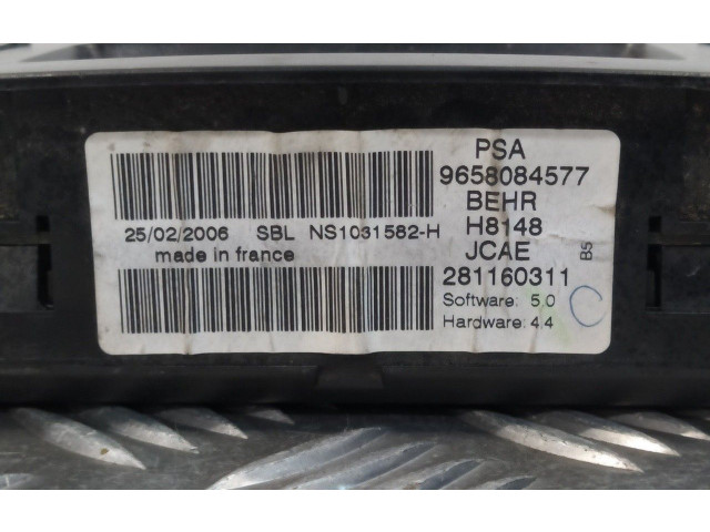 Турбина Блок управления кондиционера воздуха / климата/ печки (в салоне) Citroen C4 Aircross 9658084577, 281160311 для двигателя 9HY