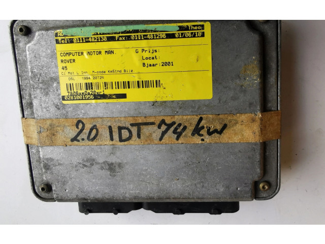 Řídící jednotka 0281001956-, 0281001956 MSB101150 Rover 45 2004