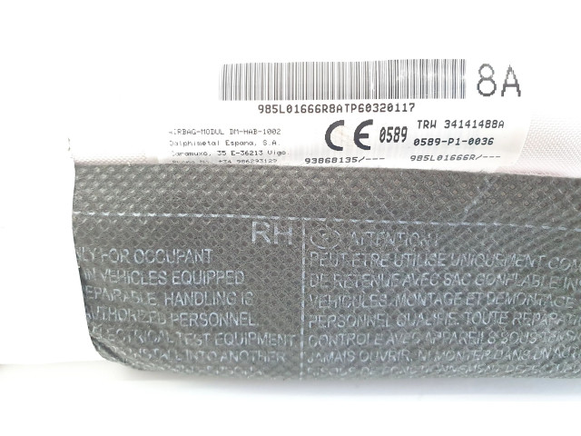 Боковая подушка безопасности 985L01666R, TRW34141488A   Renault Trafic III (X82)