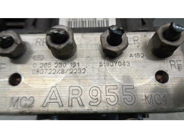 Jednotka ABS 51807043, 0265230191 Alfa Romeo MiTo 2011