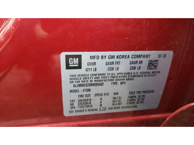 Подушка безопасности в сиденье 544663743, 60003570   Buick Encore GX I