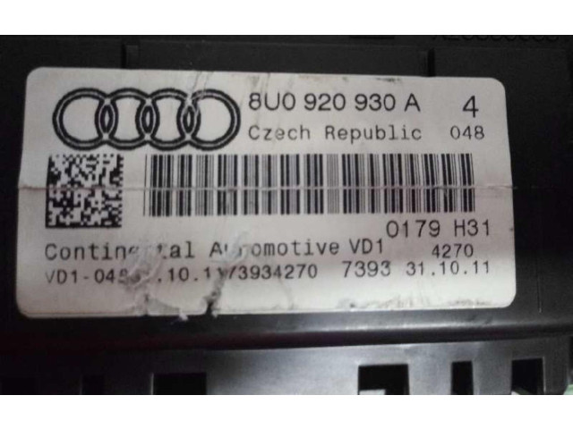 Панель приборов 8U0920930A Audi Q3 8U