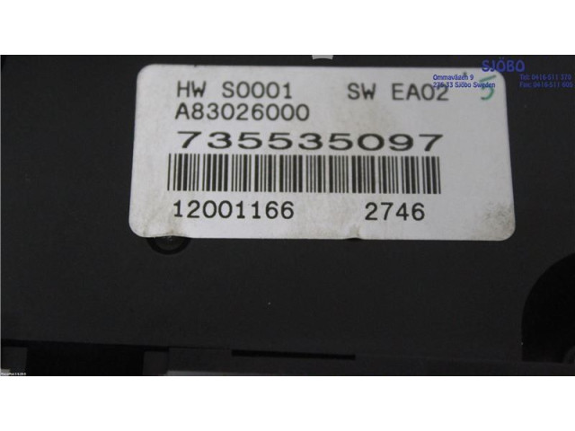 Блок управления климат-контролем 735535097, A83026000   Fiat Ducato