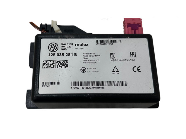 Блок управления 12E035284B, 356059950346796 Skoda Citigo