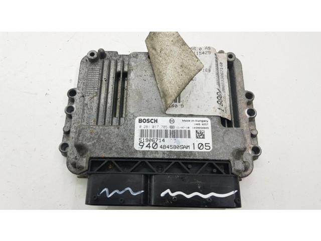 Блок управления двигателя 51906714, 0281017785 Alfa Romeo Giulietta