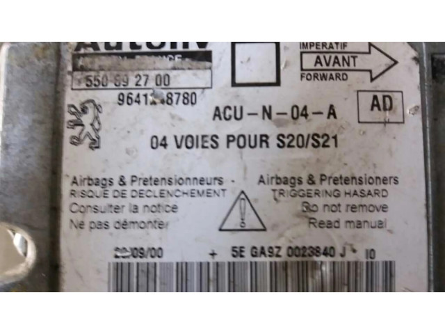 Блок подушек безопасности 550892700, 9641248780   Peugeot 106