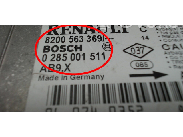 Блок подушек безопасности 8200645161, 0285001511 Renault Clio III