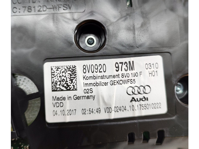 Панель приборов 8V0920973M   Audi A3 S3 8V       