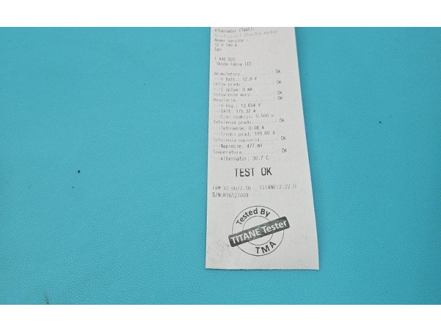 Генератор 04C903026F, IMPRK1446920 Skoda Fabia Mk3 (NJ)