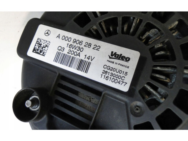 Генератор A0009062822   Mercedes-Benz GLC X253 C253      