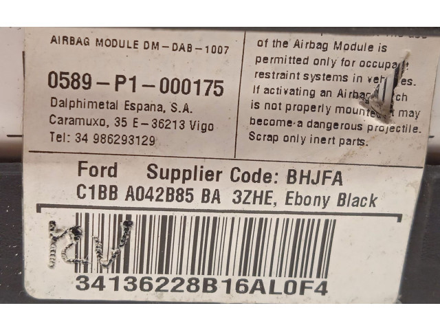 Подушка безопасности водителя C1BBA042B85BA3ZHE, 1900803 Ford Ecosport