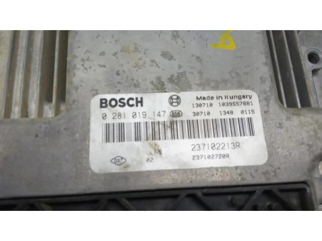 Блок управления двигателя 0281019147 Dacia Dokker