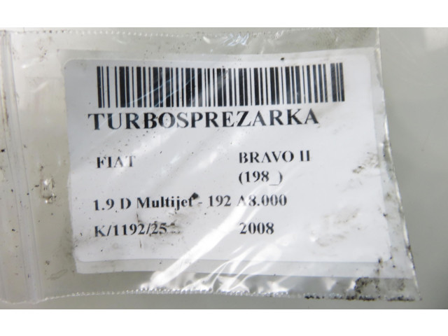  Турбина Fiat Bravo  55214061, 55214061   для двигателя 192 A8.000      