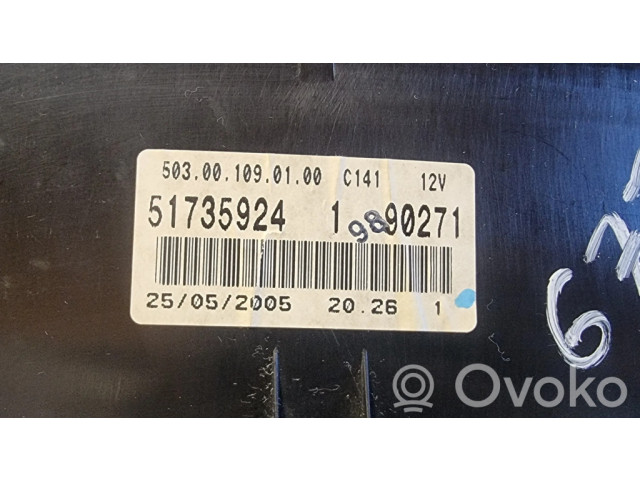 Přístrojová deska Fiat Croma 2006 51735924, 503001090100