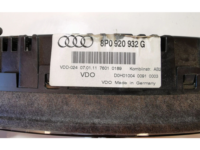 Панель приборов 8P0920932G Audi A3 S3 A3 Sportback 8P
