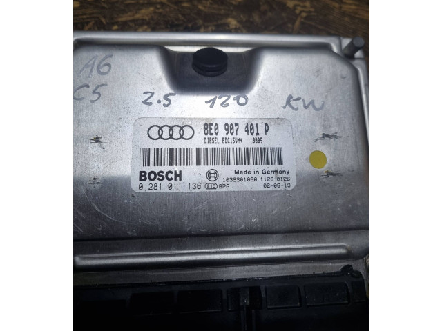 Řídící jednotka 8E0907401P, 1039S01060 Audi A6 S6 C5 4B 1997