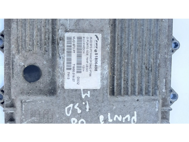 Řídící jednotka 51806498, MJD6F3P7 Fiat Punto (199) 2008