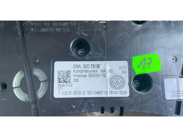 Přístrojová deska Volkswagen Tiguan 2018 5NA920751B, 7320180933
