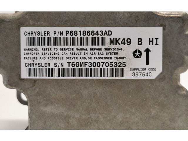 Блок подушек безопасности P68186643AD, T6GMF300705325   Jeep Compass