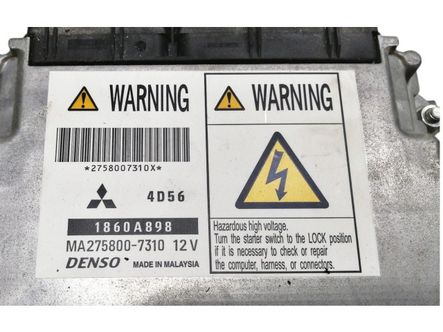 Блок управления двигателя 1860A898, MA2758007310 Mitsubishi L300, Cosmos