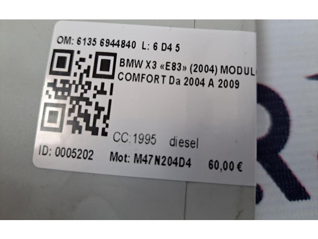 Блок комфорта 61356944840, 61356944840   BMW X3 E83   