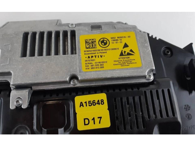 Панель приборов 5B35D80, 9826316   BMW X3 G01       