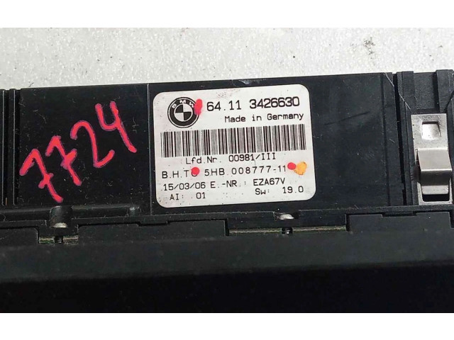 Блок управления климат-контролем 5HB00877711, 5HB00877711   BMW X3 E83