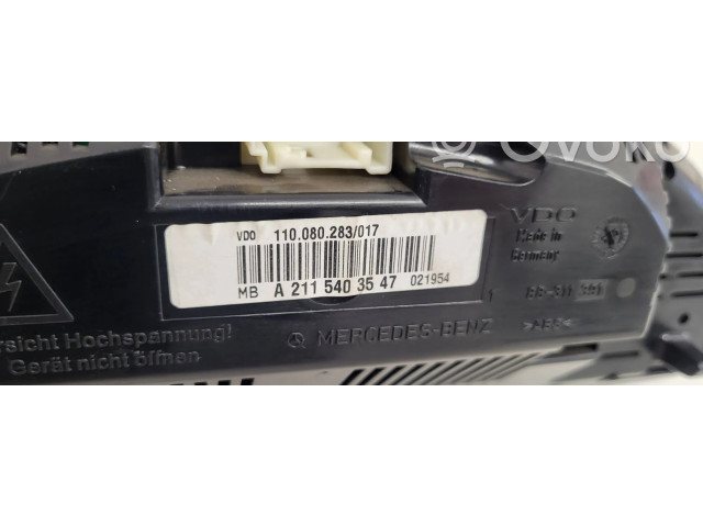 Přístrojová deska Mercedes-Benz E W211 2004 A2115403547, 88311361