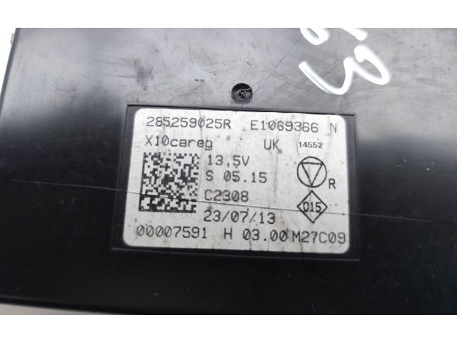 Блок управления кондиционером 285259025R, E1069366N   Renault Zoe